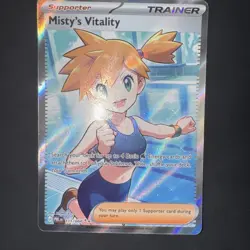 Misty's Vitality 111/084 Pokemon TCG Me05: Pitch Black Full Art Holo English - Image 2