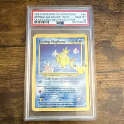 Pokemon TCG Shining Magikarp Holo Celebrations Classic Collection 66/64 PSA 10 - Image 1
