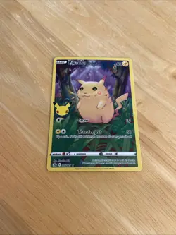 Pokemon Pikachu 005/025 Celebrations 25th anniversary Holo Full Art English TCG - Image 2
