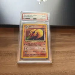 1999 Pokemon Jungle #3 Flareon Holo Unlimited PSA 8 NM-MT - Image 1