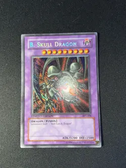 Yu-Gi-Oh Konami B. Skull Dragon 2002 Tin Secret Rare Holo BPT-006 Reverse Foil - Image 1