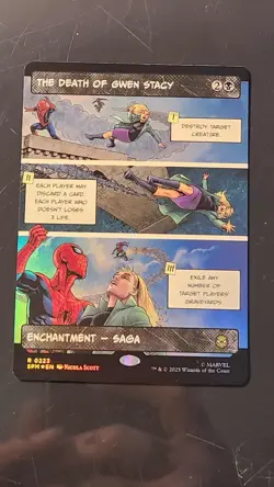 The Death of Gwen Stacy (Borderless) (FOIL) ✅ Spiderman ✅ Magic (mtg) - Image 1