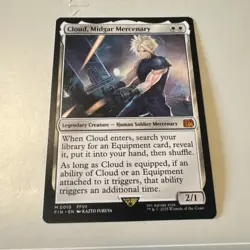 Cloud Midgar Mercenary 0010 Final Fantasy FF MTG Magic The Gathering Card NM - Image 1