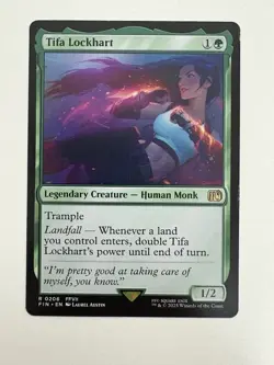 Tifa Lockhart MTG Magic the Gathering Card LP Lightly Played FIN - Image 1