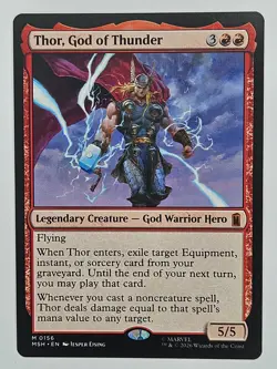 MTG Marvel Super Heroes MSH 156 Thor, God of Thunder - Image 1
