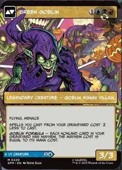 Norman Osborn (Borderless) (Foil) Marvel's Spider-Man MTG NM/M Commander - Image 2