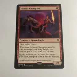 Fervent Champion - 124 ELD: Throne of Eldraine R Normal NM - Image 1