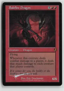 Balefire Dragon (Retro Frame) NM Foil 479 Innistrad Remastered MTG - Image 1