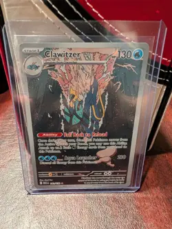 Pokemon TCG Card Clawitzer Mega Evolution 141/132 Illustration Rare - Image 1