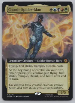 MTG - FOIL Cosmic Spider-Man (Extended Art) - Marvel's Spider-Man (SPM) -r459 - Image 1