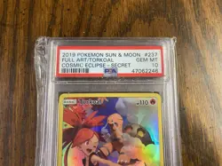 Pokemon Torkoal #237 Full Art Cosmic Eclipse PSA 10 - Image 2