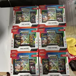 Lot Of 6 Pokemon First Partner Illustration Collection Series 2 New Sealed - Image 1