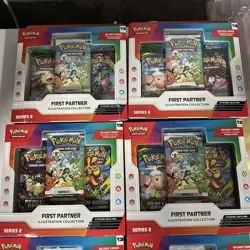 Lot Of 6 Pokemon First Partner Illustration Collection Series 2 New Sealed - Image 2