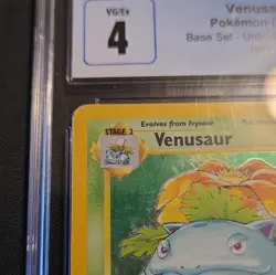 Venusaur 15/102 Holo - Base Set Unlimited 1999 - CGC 4 VG/EX - Vintage Pokemon - Image 5