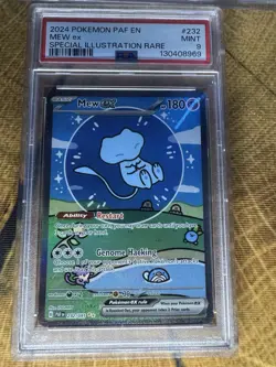 Pokemon PSA 9 Bubble Mew ex 232/091 Paldean Fates Special Illustration - Image 1