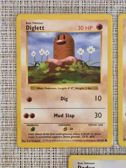 Pokemon TCG Base Set Diglett Doduo 5 Card Lot WOTC Shadowless Common - Image 2