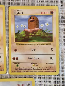 Pokemon TCG Base Set Diglett Doduo 5 Card Lot WOTC Shadowless Common - Image 4