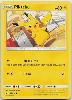 Pikachu 55/236 Common Unified Minds Pokemon Near Mint - Image 1