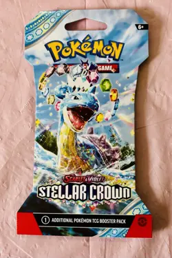 Pokemon TCG S&V Stellar Crown Sleeved Booster Pack (Random Pack Art) New/Sealed - Image 1