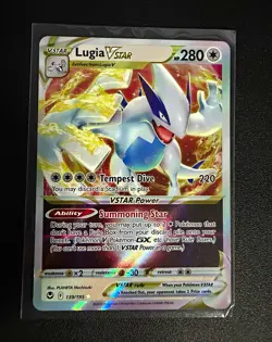 Lugia VSTAR 139/195 SWSH12 Silver Tempest Ultra Rare Holo English 280HP - Image 1