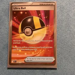 The Pokemon Ultra Ball 264/217 Crown Zenith Secret Rare Full Art Holo Eng 2023 - Image 1