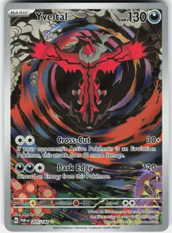 Yveltal 205/182 Illustration Rare Paradox Rift Pokemon Holo Near Mint - Image 1