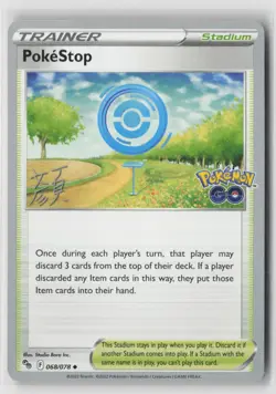 Pokestop 068/078 2023 World Championships Pokemon Go Variant Near Mint - Image 1
