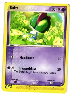 Pokemon TCG Ralts 67/109 Common Ruby & Sapphire VLP - Image 1
