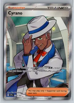 Cyrano 230/191 Ultra Rare Surging Sparks Pokemon Holo Near Mint - Image 1