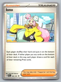 Pokemon TCG SV: Paldean Fates Iono 080/091 - Image 1
