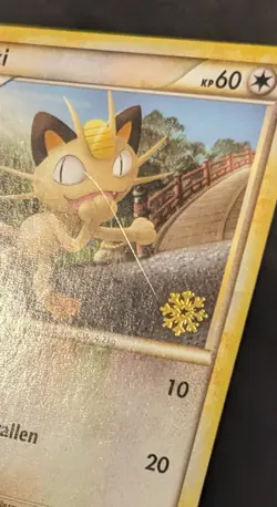 Pokemon TCG Meowth 75/123 *German Snowflake Stamp* 2010 Holiday Calendar - Image 4