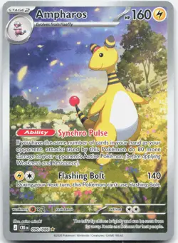 Ampharos 090/086 Holo Illustration Rare Chaos Rising Pokemon Near Mint - Image 1