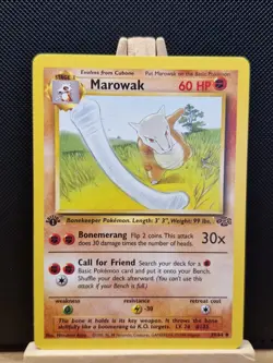Pokemon TCG 1999 WOTC 1st Edition Jungle Marowak 39/64 - Light Play - Image 1