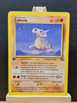 Pokemon TCG 1999 WOTC 1st Edition Jungle Cubone 50/64 - Excellent - Image 1