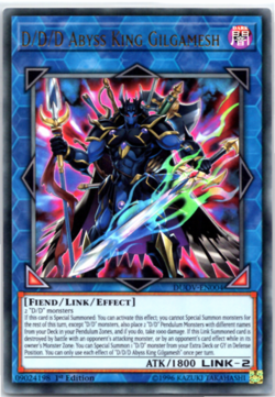 D/D/D Abyss King Gilgamesh - DUOV-EN004 - Ultra Rare - 1st Edition Yugioh - Image 1