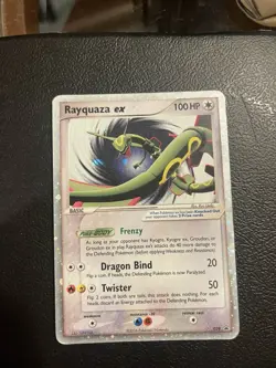 2006 Pokemon TCG Rayquaza EX Black Star Promo 039 Holo Swirl - Image 1