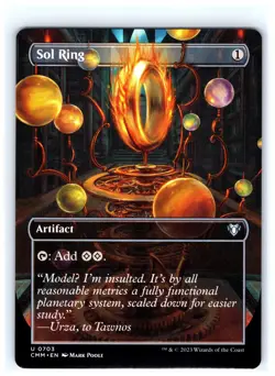 Sol Ring (Borderless) 703 Uncommon Commander Masters Magic: The Gathering NM - Image 1