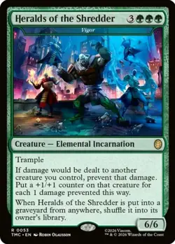 X 1 Heralds of the Shredder NM-M (Vigor) TMNT 053 MTG Magic The Gathering - Image 1