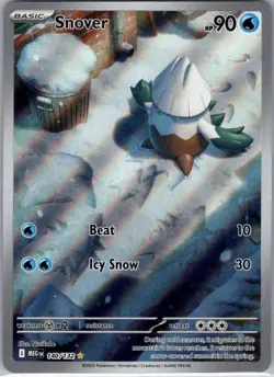 Pokemon TCG Mega Evolutions Base Snover Holo - Image 1