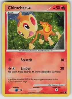 Chimchar DP02 Holo Promo Diamond and Pearl Promos Pokemon Moderately Played - Image 1
