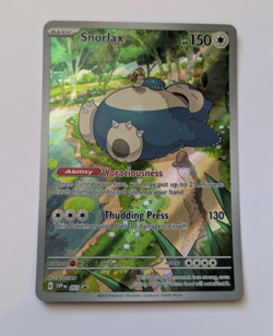Pokemon Scarlet & Violet 151 Snorlax SVP 051 Illustration Rare ETB Promo Holo - Image 1