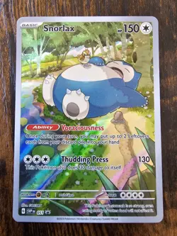 Pokemon TCG Snorlax SVP 151 Promo 051 Holo English Illustration Rare Near Mint - Image 1