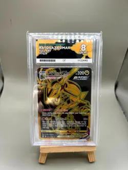 2022 Pokemon TCG Silver Tempest Rayquaza VMAX Secret Rare TG29/30 Ace 8 - Image 1