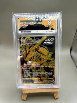 2022 Pokemon TCG Silver Tempest Rayquaza VMAX Secret Rare TG29/30 Ace 8 - Image 4