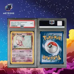 Cartes Pokemon Noctali & Mentali 13/75 & 1/75 PSA9 Edition 1 Neo Discovery Fr - Image 3