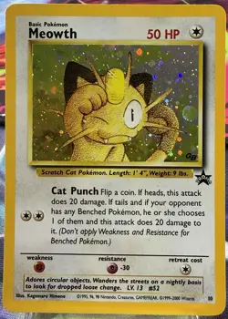 Pokemon - WOTC Black Star Promo - Meowth - Holo - #52 - Image 1