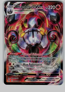 Chandelure VMAX 040/264 Holo VMAX Rare Fusion Strike Pokemon Near Mint - Image 1