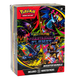 Pokemon TCG Mega Evolution Phantasmal Flames Booster Bundle 6 Packs Factory Seal - Image 1