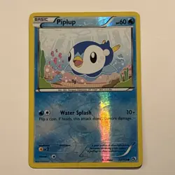Pokemon TCG Piplup Reverse Holo Legendary Treasures 33/113 60HP Common Eng - Image 1