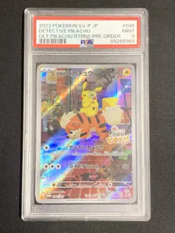 Pokemon TCG PSA 9 DETECTIVE PIKACHU RTRNS PRE-ORDER 098/SV-P - JAPANESE JPN JP - Image 1